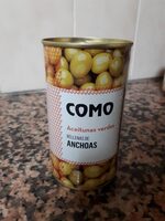 Aceitunas verdes rellenas de anchoas