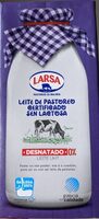 Leche de pastoreo sin lactosa desnatada