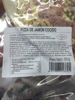 Pizza de jamon cocido
