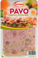 Pavo con huevo y pistachos