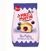 Mini Muffins mit Blaubeerfüllung