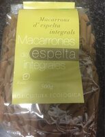 Macarrones espelta integrales