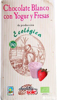 Chocolate Blanco con Yogur y Fresas