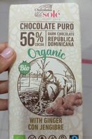 Chocolate puro 56% con gengibre
