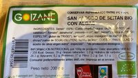 San jacobo de seitan bio con algas