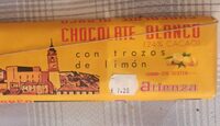 Chocolate blanco con limón