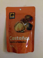 Castañas cocidas y peladas