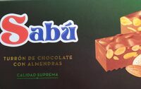 Turrón de chocolate con almendras