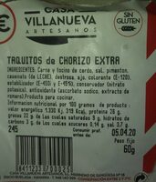 Taquitos chorizo extra
