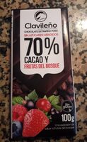 Chocolate negro 0% azúcares añadidos Frutas del Bosque