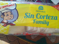 Pan de molde sin corteza