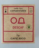 Café descafeinado cápsulas compostables