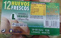 12 huevos frescos