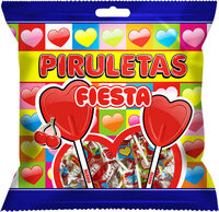 Piruleta de cereza con forma de corazón
