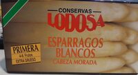 Espárragos blancos cabeza morada