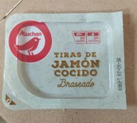 Tiras de jamón cocido braseado