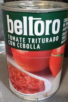 Tomate triturado con cebolla