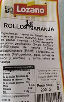 Rollos naranja