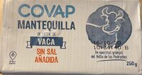 Mantequilla sin sal añadida