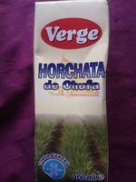 Horchata de chufa verge