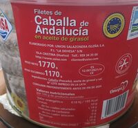 Filetes de caballa en aceite de girasol