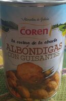 Albóndigas con guisantes