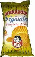 Patatas fritas onduladas