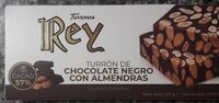 Turrón de chocolate negro con almendras