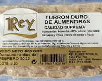 Turrón duro de almendras