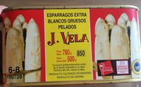 Espárragos extra blancos gruesos pelados