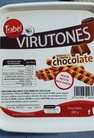 Virutones rellenos de chocolate