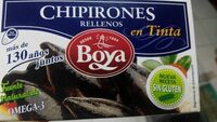 Chipirones rellenos en tinta