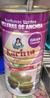 Aceitunas verdes rellenas de anchoa