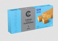 Turrón crema de almendras sin azúcares