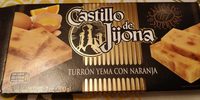 Turrón yema con naranja