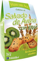 Galletas de salvado de avena con kiwi