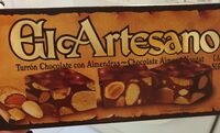 Turrón chocolate con almendra