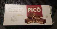 Turrón de chocolate con almendras