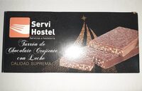 Turrón de chocolate crujiente con leche