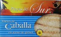 Filetes de caballa en aceite de girasol