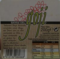 Bayas de Goji tarrina 200 g