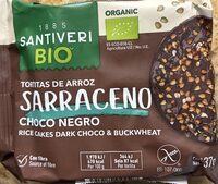 Tortitas de arroz sarraceno choco negro
