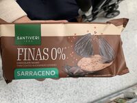 Finas chocolate negro 0% con sarraceno