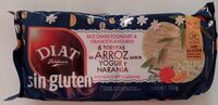 6 tortitas de arroz sabor yogurt y naranja