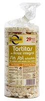 Tortitas de arroz integral sin sal añadida