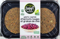 Hamburguesa vegetal de alubias rojas con chía