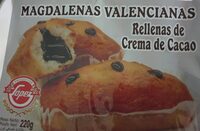 Magdalenas valencianas rellenas cacao