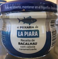 Crema de bacalao con cebolla caramelizada