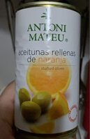 Aceitunas rellenas de naranja