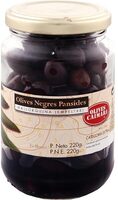 Aceitunas negras pansidas mallorquina frasco 250 g